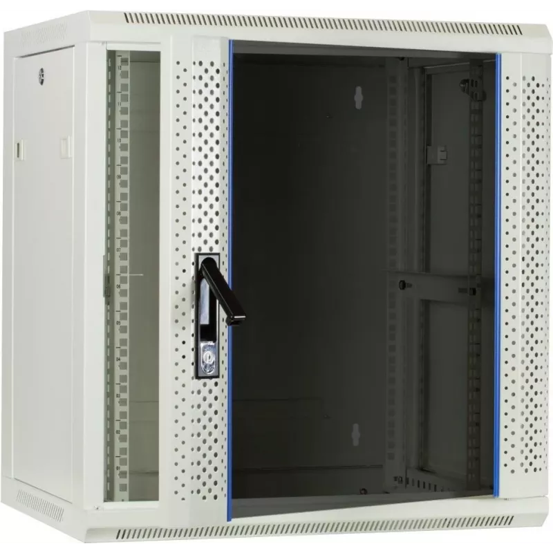 DSIT DS6412W 12U Wandmontage-Servergehäuse mit Glastür, 600x450x634 mm, Weiß