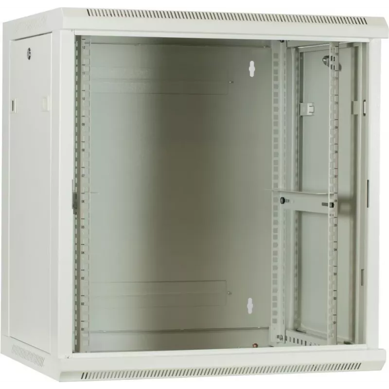 DSIT DS6412W 12U Wandmontage-Servergehäuse mit Glastür, 600x450x634 mm, Weiß