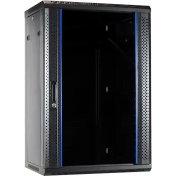 DSIT 18U Wandmontage-Serverschrank mit Glastür 600x450x900 mm (DS6418)