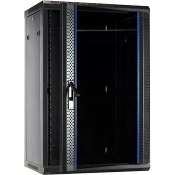 DSIT 18U Wandmontage-Serverschrank mit Glastür 600x450x900 mm (DS6418)