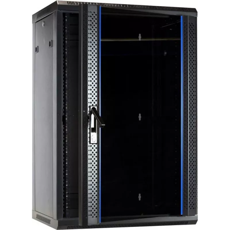 DSIT 18U Wandmontage-Serverschrank mit Glastür 600x450x900 mm (DS6418)