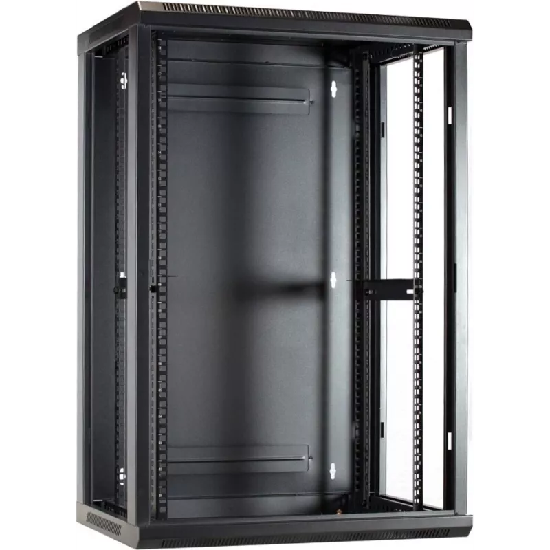DSIT 18U Wandmontage-Serverschrank mit Glastür 600x450x900 mm (DS6418)