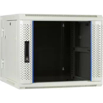 DSIT 9U reversibler Wandmontage-Serverschrank mit Glastür, Weiß, 600x600x501 mm (DS6609W-DOUBLE)