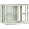 DSIT 9U reversibler Wandmontage-Serverschrank mit Glastür, Weiß, 600x600x501 mm (DS6609W-DOUBLE)