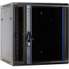 DSIT DS6612 12U Wandmontage-Serverschrank mit Glastür, 600x600x635 mm, Schwarz