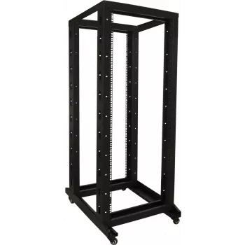 DSIT 32U 19 inch freistehender Server-Rack-Schrank auf Rollen, 600x800x1600 mm, Schwarz, unmontiert