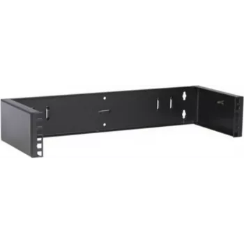 DSIT 2U 19-Zoll Wandmontage-Rackrahmen, ohne Scharnier, 180 mm tief, Schwarz (DS-WMB2-S)
