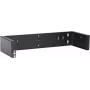 DSIT 2U 19-Zoll Wandmontage-Rackrahmen, ohne Scharnier, 180 mm tief, Schwarz (DS-WMB2-S)