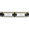 DSIT DS-10Patch6-12UTP 10-Zoll 12-Port UTP CAT6 Patchpanel, 1U Rackmontage, Schwarz