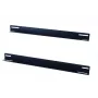 DSIT 19 inch Rackschienen für 450 mm tiefe Wandschränke (Set aus 2, Schwarz, Stahl)