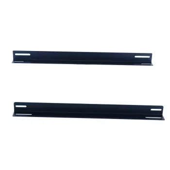 DSIT 19 inch Rackschienen für 450 mm tiefe Wandschränke (Set aus 2, Schwarz, Stahl)