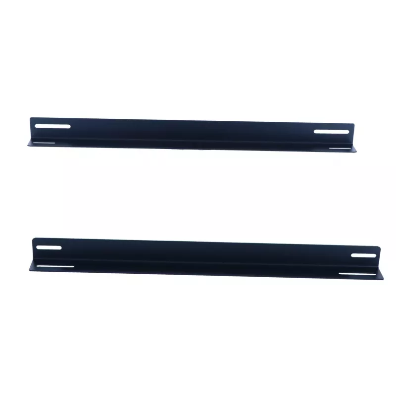 DSIT 19 inch Rackschienen für 450 mm tiefe Wandschränke (Set aus 2, Schwarz, Stahl)