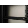 DSIT 19 inch Rackschienen für 450 mm tiefe Wandschränke (Set aus 2, Schwarz, Stahl)