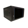 DSIT 6U 19 inch Wandmontage-Serverschrank mit Glastür und perforierten Seitenwänden, 600x600x368 mm (DS6606ZP)