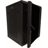 DSIT 15U 19 inch Wandmontage-Serverrack-Schrank mit Glastür und perforierten Seiten 600x600x770 mm