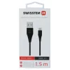 Swissten USB-A auf USB-C 3.1 Gen 1 Kabel 1,5 m Schwarz