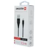 Swissten USB-A auf USB-C 3.1 Gen 1 Kabel 1,5 m Schwarz