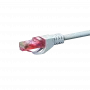 DSIT CAT6 Netzwerk-Patchkabel, U/UTP, 1,5 m, Weiß, 100% Kupfer
