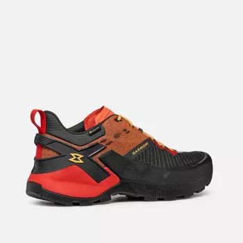 Garmont 9.81 Onyx GTX Herren-Wasserdichte Schnell-Wanderschuhe Raven Black/Firecracker Orange EU 46