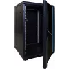 DSIT DS6618 18U 19 inch Server-Rack-Schrank mit Glastür, 600x600x1000 mm, Schwarz