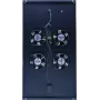 DSIT DS-FT100 4-Lüfter Server-Rack-Kühleinheit mit Thermostat für 1000 mm tiefe Schränke, 1U, 230V, Schwarz