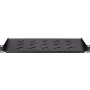 DS-IT 1U festes Rack-Regal für 450 mm tiefe Wandschränke, 300 mm Tiefe, Schwarz