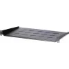 DS-IT 1U festes Rack-Regal für 450 mm tiefe Wandschränke, 300 mm Tiefe, Schwarz