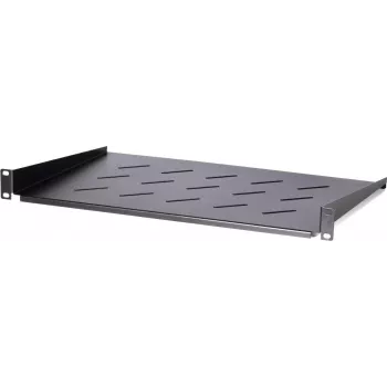 DS-IT 1U festes Rack-Regal für 450 mm tiefe Wandschränke, 300 mm Tiefe, Schwarz