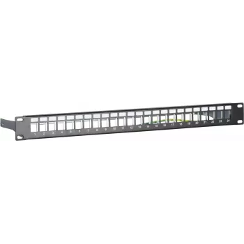DSIT DS-Patch-24STP 24-Port Keystone Patchpanel S/UTP 1U Schwarz