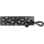 DSIT DS-FAN3FRONT 3U Rackmontage-Lüftereinheit mit 3 Lüftern für 19-Zoll-Racks, Schwarz