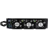 DSIT DS-FAN3FRONT 3U Rackmontage-Lüftereinheit mit 3 Lüftern für 19-Zoll-Racks, Schwarz