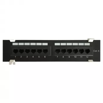 DS-IT CAT 6 Wand-Patchpanel, 12-Port UTP (DS-Patch6-12UTP-WM)