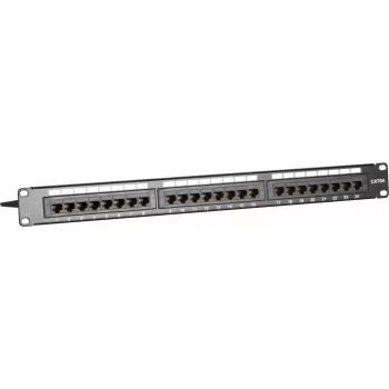 DSIT DS-Patch6a-24UTP 24-Port CAT6a UTP Patchpanel, 19 inch 1U, 10GbE, PoE+