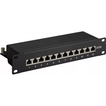 DSIT DS-10Patch6a-12STP 10-Zoll 12-Port STP CAT 6a Patchpanel