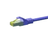 DSIT Cat.7 S/FTP PiMF RJ45 Netzwerkkabel, 0,5 m, Violett