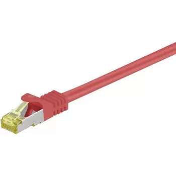 DSIT Cat.7 S/FTP PiMF RJ45 Netzwerk-Patchkabel, Rot, 1m