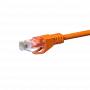 DSIT CAT5e U/UTP Netzwerk-Patchkabel, 0,25 m, Orange, 100% Kupfer, RJ45
