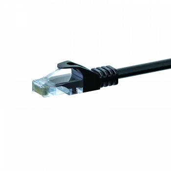 DSIT CAT5e U/UTP Netzwerk-Patchkabel, 1m, Schwarz, 100% Kupfer (DC-50-010)