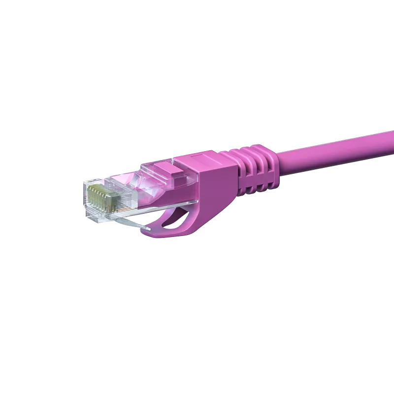 DSIT CAT5e Netzwerkkabel U/UTP, 2 m, Pink, 100% Kupfer (DC-59-020)