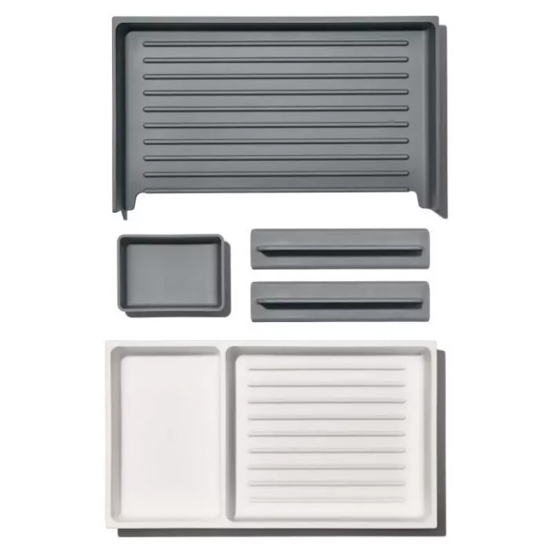 OXO Good Grips Silikon-Abtropfmatte für Geschirr, Grau