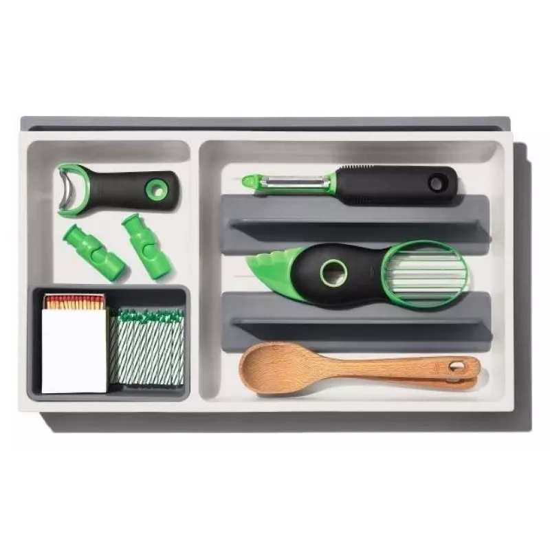 OXO Good Grips Silikon-Abtropfmatte für Geschirr, Grau