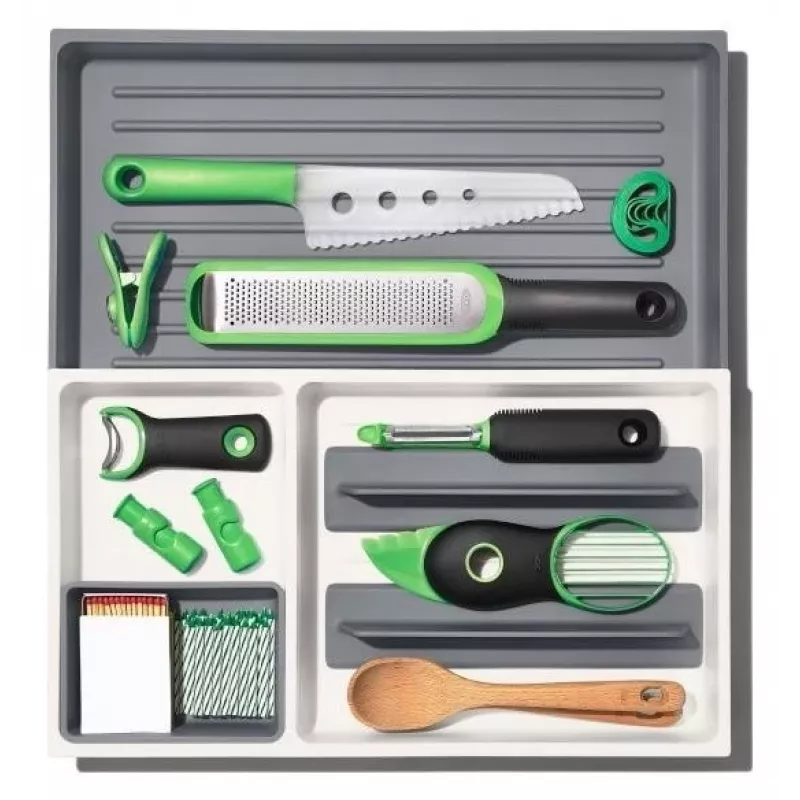 OXO Good Grips Silikon-Abtropfmatte für Geschirr, Grau
