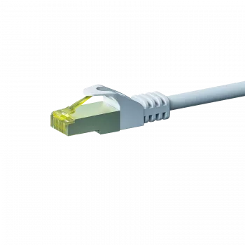 DSIT RJ45 Netzwerkkabel S/FTP PiMF mit CAT 7 Rohkabel, 50 m, Weiß (DC-72-500)