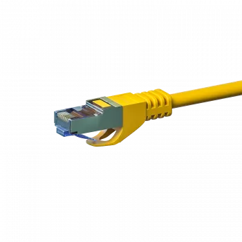 DSIT CAT 6a S/FTP LSOH Patchkabel, 7,5 m, Gelb