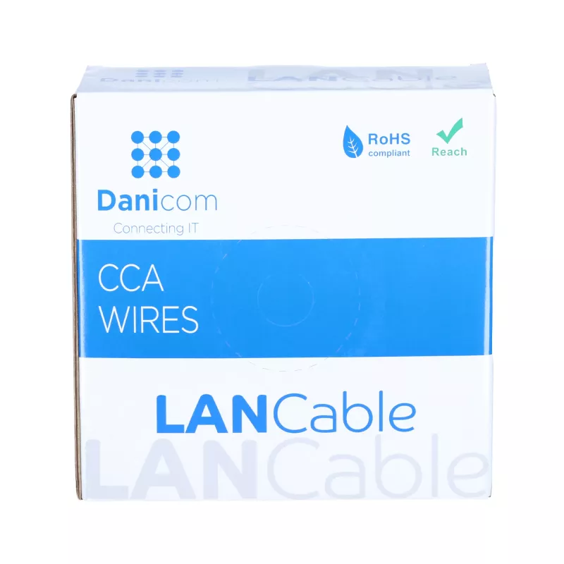 DSIT CAT6 S/FTP 50m Kabel auf Rolle Grau CCA (DC-SFTP6CCA50-GRY)