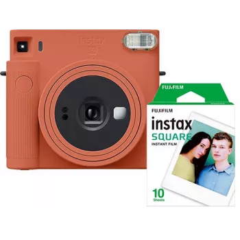 Fujifilm Instax Square SQ1 Sofortbildkamera, Terrakotta-Orange, mit Film (70100148679)