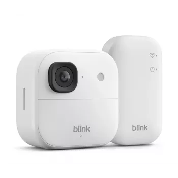 Amazon Blink Outdoor 2K+ kabellose Überwachungskamera, Weiß (B0F95XWPJ2)