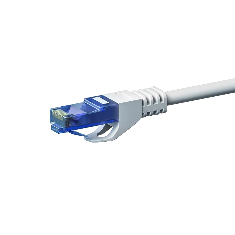 DSIT CAT6a U/UTP 100% Kupfer Patchkabel, 2 m, Weiß