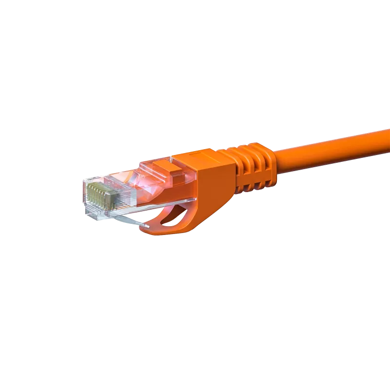 DSIT CAT5e U/UTP Netzwerk-Patchkabel, 5m, Orange, 100% Kupfer, RJ45, 1 Gbps