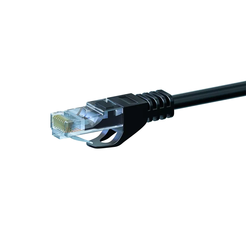 DSIT CAT5e U/UTP Netzwerk-Patchkabel, 10 m, Schwarz, 100% Kupfer (DC-50-100)